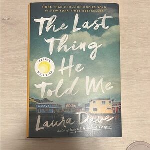 NEW NEVER USED ‘The Last Thing He Told Me' Book - Blue Cover